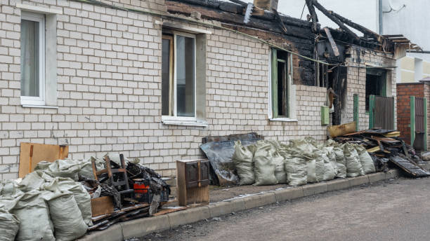 Professional Fire Damage Repair technician working in Middletown, MD